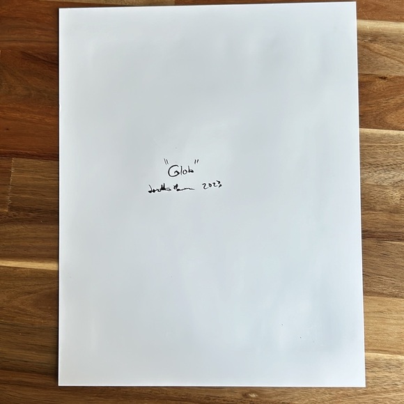 Original Abstract Painting / "Glob" / 11X14 inches on Yupo Paper - Picture 9 of 10